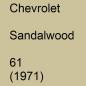 Preview: Chevrolet, Sandalwood, 61 (1971).